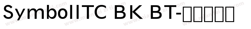 SymbollTC BK BT字体转换